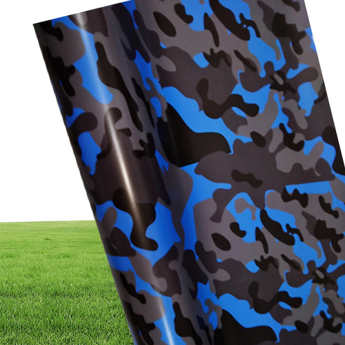 Arctic Blue Snow Camo Car Wrap mit Luftfreisetz