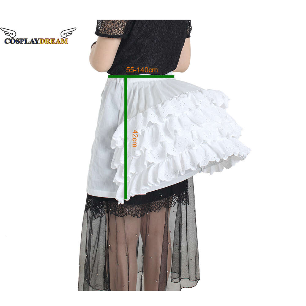 Cosplay Cosplay Baroque Hip Skirt Slip Womens Special Petticoat for Baroque Dress 3 Three Hoops Crinoline Underskirt Wedding Accessories StockCosplay