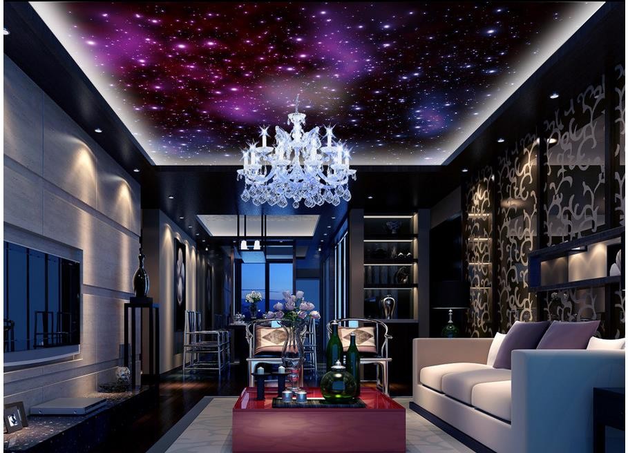 Custom sky stars ceilings 3D Photo Wallpaper Mural Papel De Parede