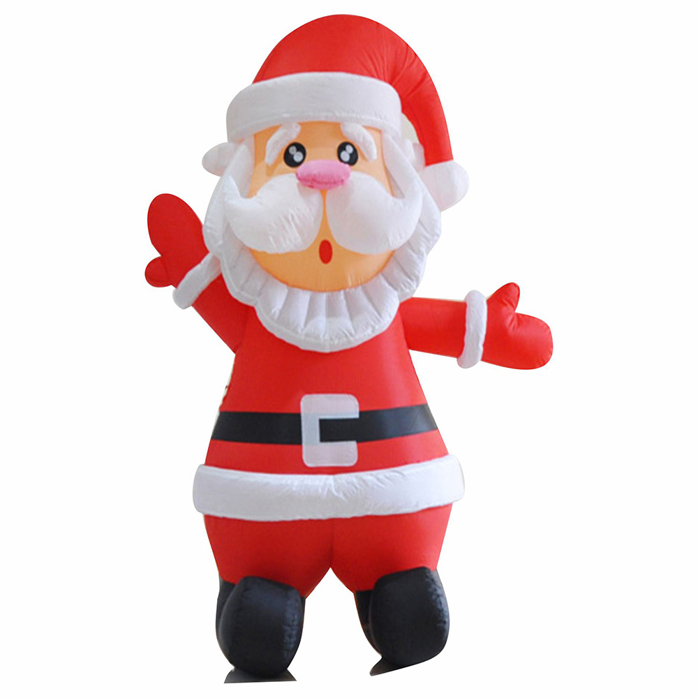 Nuovo Babbo natale gonfiabile commerciale sdraiato gigante 4/6/8 m/10 m/12 m con luci a Led Babbo Natale adorabile decorazioni esterne