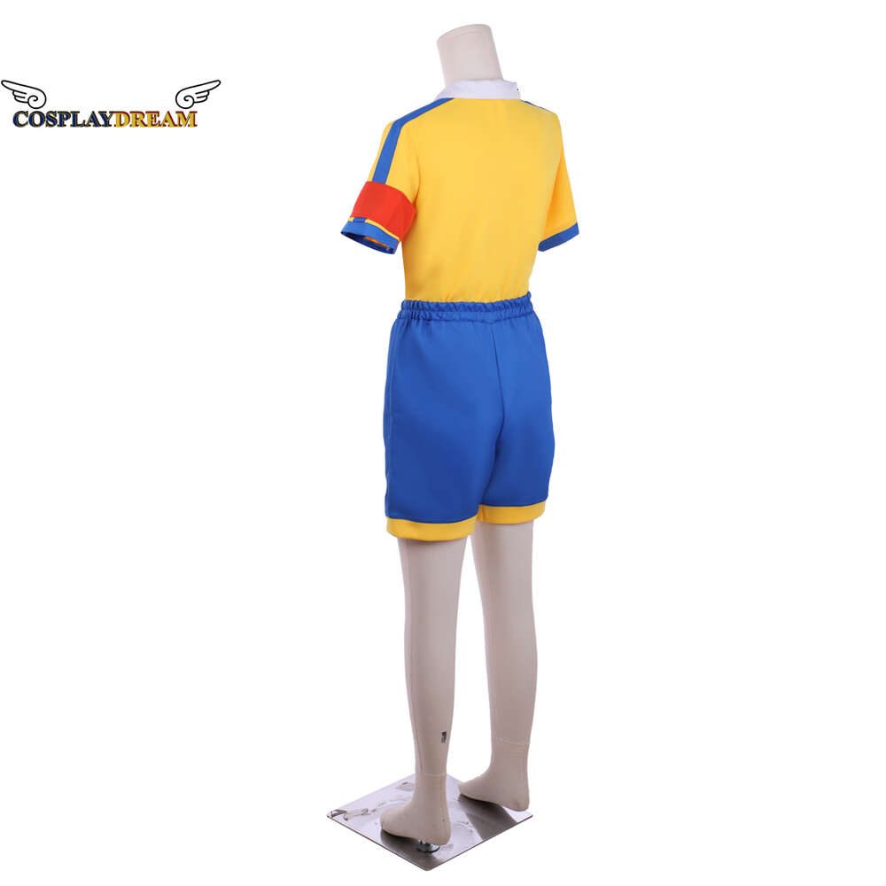 Inazuma elva go cosplay costume matsukaze tenma sport topp shorts kostym raimon kostym japansk lag kostym sommar basket suitcosplay