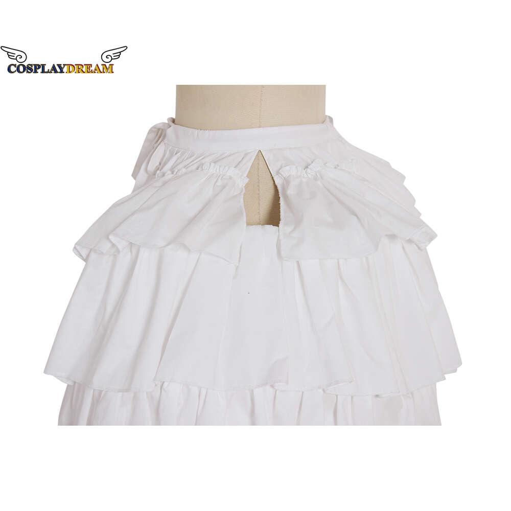 Cosplay Cosplay Mittelalterliches viktorianisches Käfigkleid Kurzes bilaterales Petticoat-Kleidung Barock-Krinoline-Reifen Unterrock Rokoko-Cosplay-Zubehör