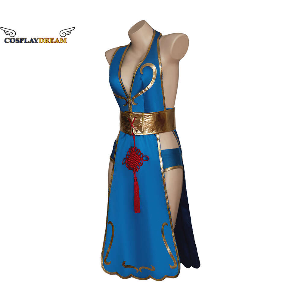 Costume de Cosplay Chun-li, tenue de combattant Cheongsam, Body une pièce, jeu de rue japonais, jupe Chunli, Costume Sexy