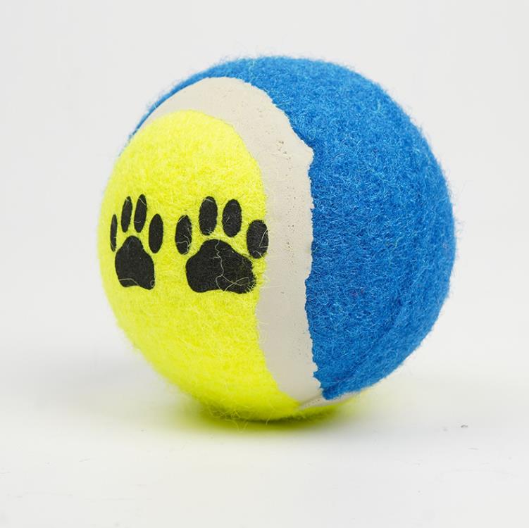 Jouets pour chiens balles de Tennis courir chercher lancer jouer fournitures pour animaux de compagnie jouet à mâcher pour chien jouets pour animaux de compagnie empreinte de chien jouet de balle drôle SN4486