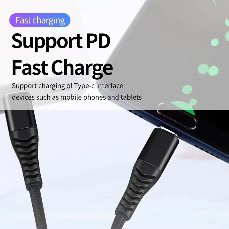 Câble de Charge rapide PD 60W Type C vers USB-C, cordon de Charge rapide pour Samsung S23 S22 Xiaomi Google PC