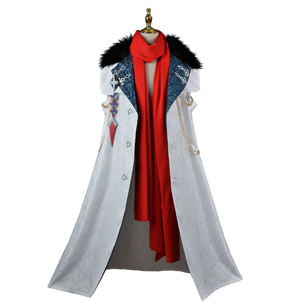 Game Genshin Impact Fatui Harbingers Tartaglia Cloak Red Scarf Cosplay Costume Anime Long Coat Yoimiya Halloween OutfitsCosplay