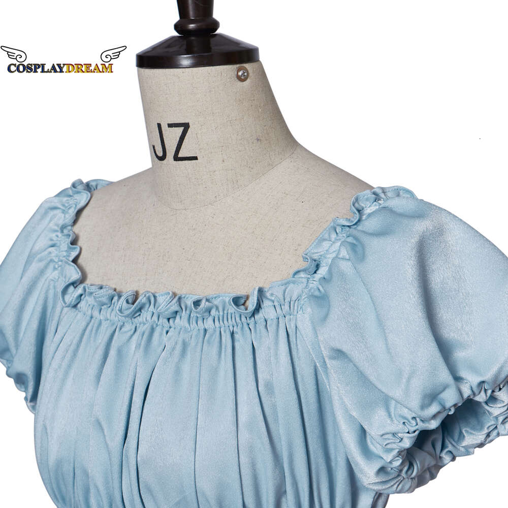 Cosplay cosplay daphne cosplay blue Regency robe robe de bal de bal de bal d'historique Regency Robe haute taille.