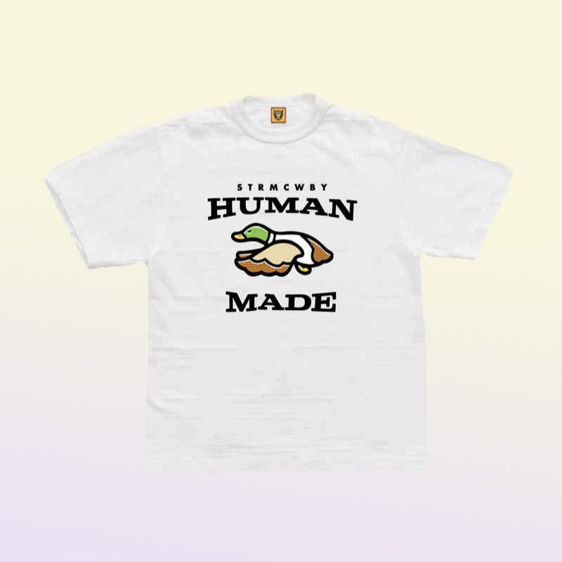 Made Human Swimming Bamboo Bawełna T-shirt z krótkim rękawem Męska osobowość Duża marka Tide Tide Summer Pure9413855