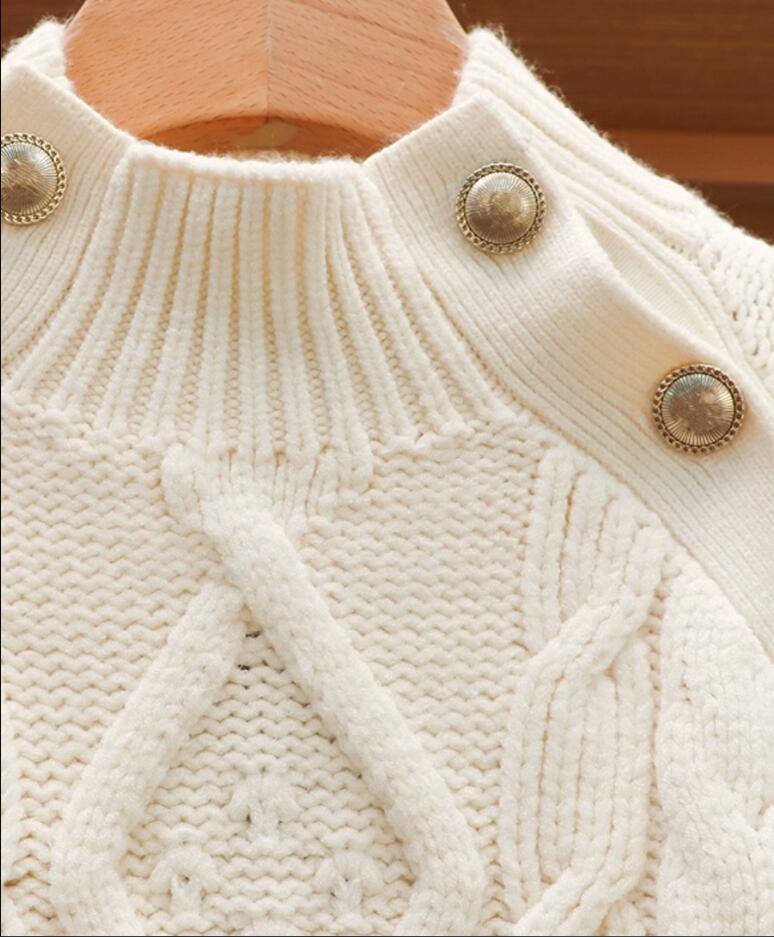 2023 herbst/Winter ma-je Verdickte Halb Stehkragen Pullover frauen Langarm Faul Stricken Top