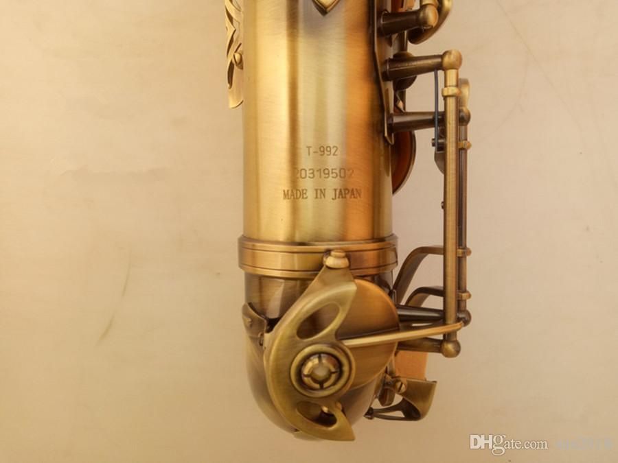 Neue hochwertige B-Tenor-Saxophone T-992, antikes Blasmusik-Saxophon mit Kofferzubehör