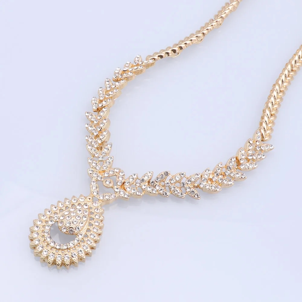 Collier et Bracelet en cristal étoile élégant d'italie, boucles d'oreilles pour femmes, accessoires de mariée, ensembles de bijoux pour fête de mariage