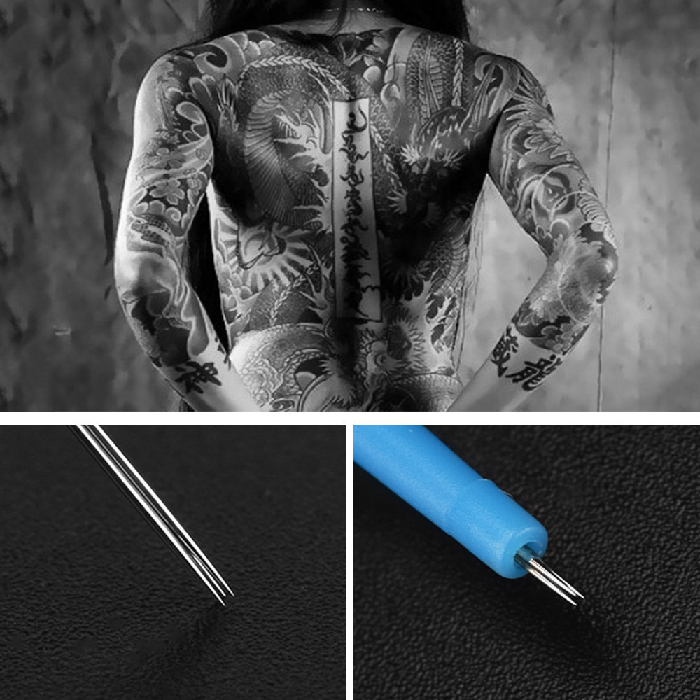 Kit de acessórios para tatuagem 50 tamanhos 3rs, kit de pontas pré-fabricadas, kits de pistolas de tatuagem descartáveis