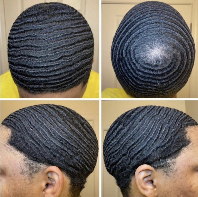 Hurtownia 8 mm pełna koronkowa afro perwersyjna toupe 100% Virgin Human Hair Men Toupee 8*10 cali pełna koronkowa toupee 360 ​​splot