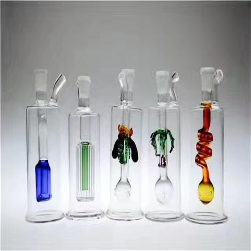 Narghilè in vetro alla fragola, tubi di vetro all'ingrosso, bottiglie d'acqua in vetro, accessori fumatori, consegna gratuita