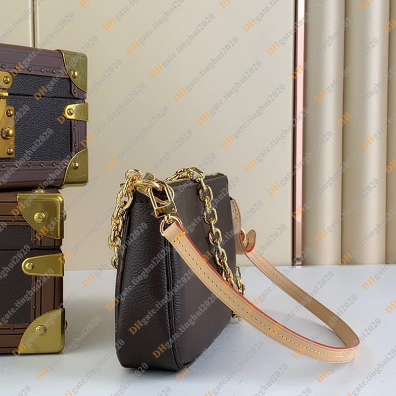 السيدات الأزياء غير الرسمية pochette الفاخرة accessoires حقيبة الكتف حقيبة crossbody حقيبة اليد حقيبة رسول حقيبة أعلى مرآة جودة M82766 حقيبة حقيبة