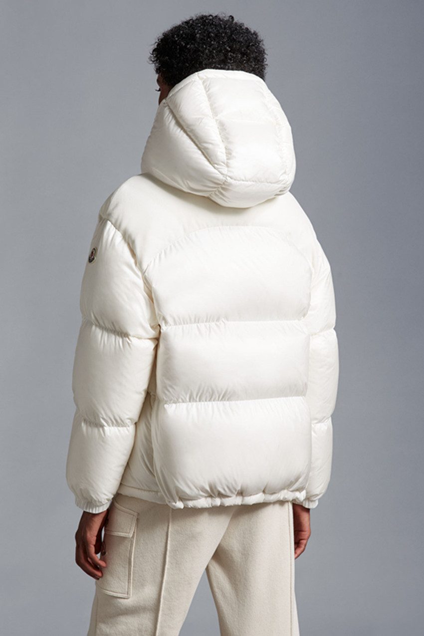 2023 Herfst Winter Vrouwen Witte Eendendons Parka Jassen Rits Capuchon Gestreepte Vrouw Slanke Korte Jassen MK23042