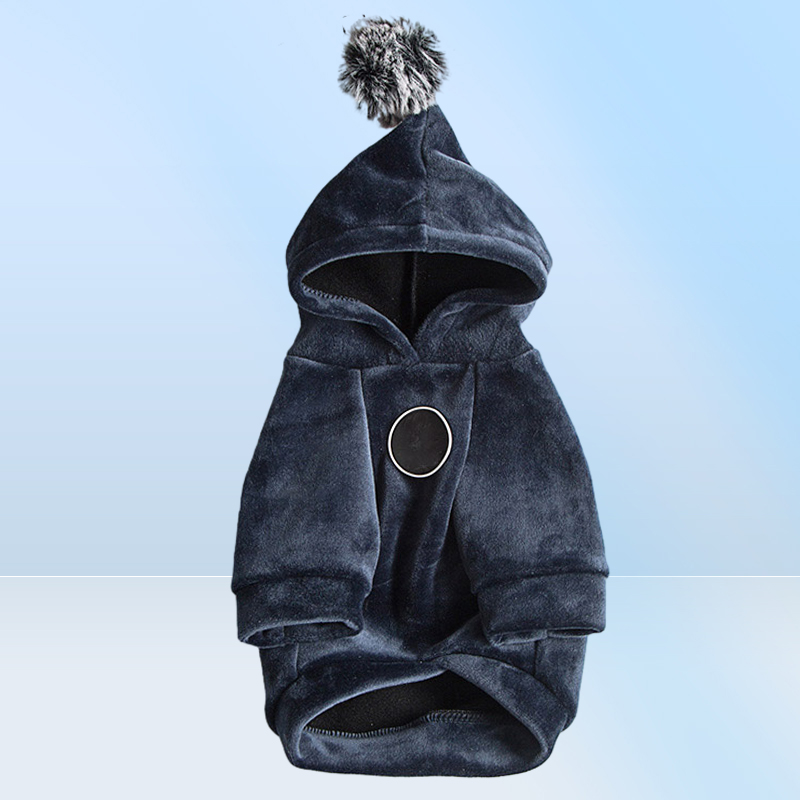 Vêtements d'hiver pour chiens de compagnie bouledogue français vêtements pour chiens manteau gros chien veste vêtements pour animaux de compagnie pour chien à capuche Ropa Perro York272u8003540