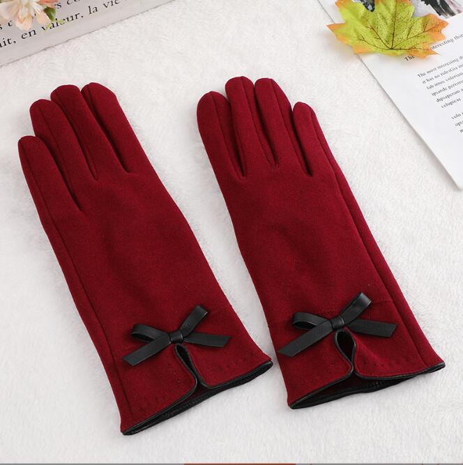 LU-409 High quality design new women's waterproof and velvet warm fitness outdoor sports gloves