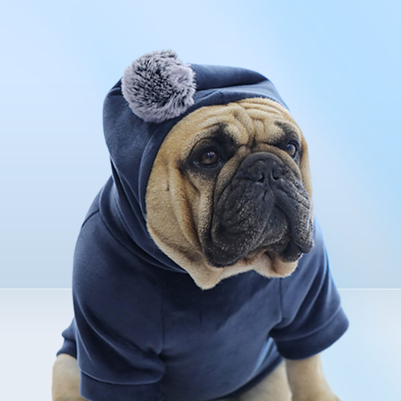 Vêtements d'hiver pour chiens de compagnie bouledogue français vêtements pour chiens manteau gros chien veste vêtements pour animaux de compagnie pour chien à capuche Ropa Perro York272u8003540