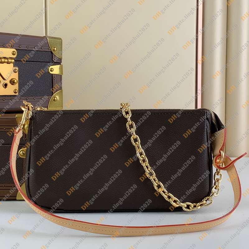 Bayan moda gündelik tasarım lüks pochette Accessoires çanta omuz çantası crossbody totes el çantası haberci çantası üst ayna kalitesi m82766 kese çanta