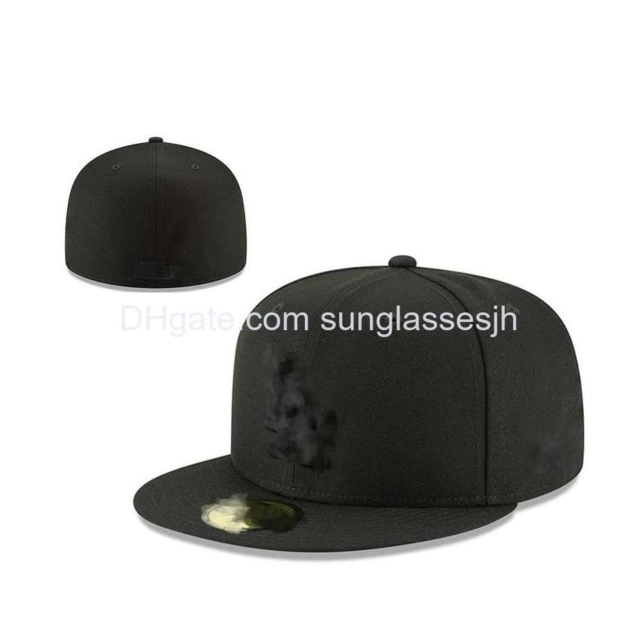 Ball Caps Designer Fitted Hats Snapbacks Hat Adjustable Baskball Football Embroidery All Team Letters Solid Outdoor Sports Fla Dhqgx