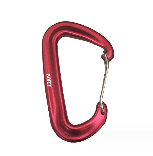 Wysokiej jakości 7075 Aluminium Carabiner 12kn metalowy hak do wspinaczki na zewnątrz wielofunkcyjny hamak Bezpieczeństwo Klucz Bluckle