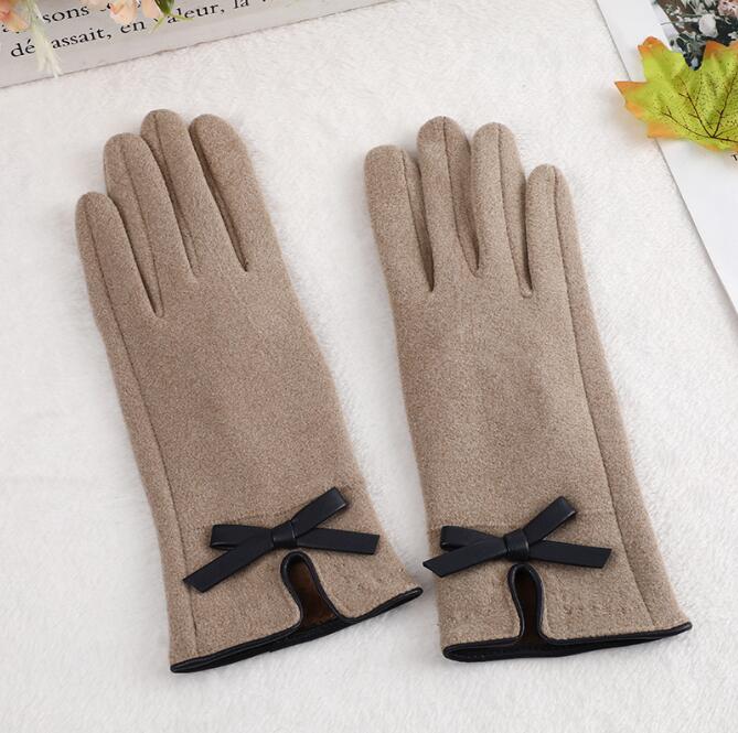 LU-409 High quality design new women's waterproof and velvet warm fitness outdoor sports gloves