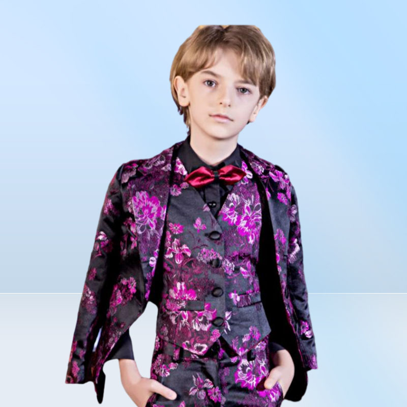 Yuanlu Blazer Kids Suit for Boy Formal Costume Outfitベビー服のベビー服パーティーウェディングプリンスの英国スタイル4535939