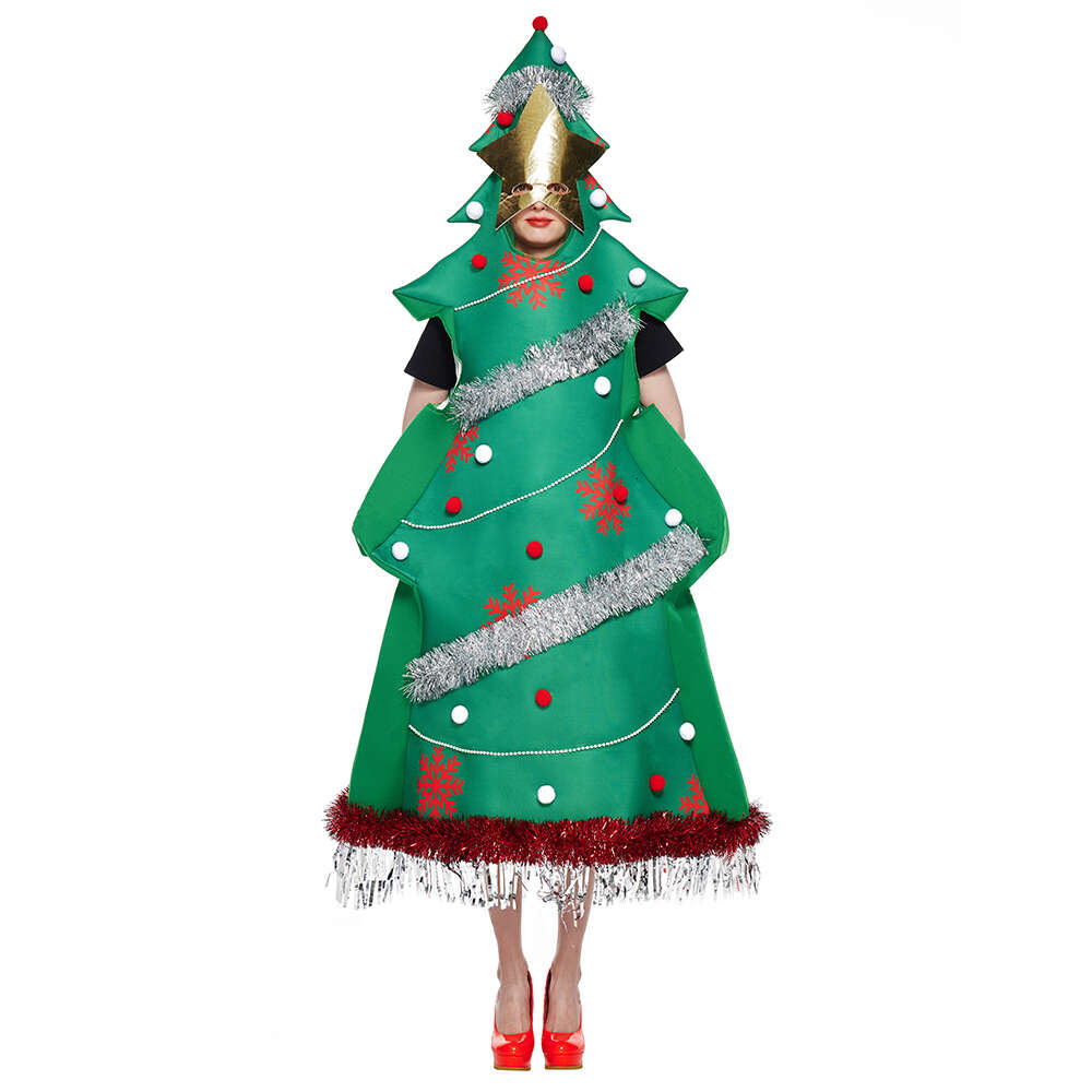 cosplay Eraspooky Funny Tree for Adult Unisex Jumpsuit with Mask Christmas Halloween Costume Stage Show Fancy Dresscosplay