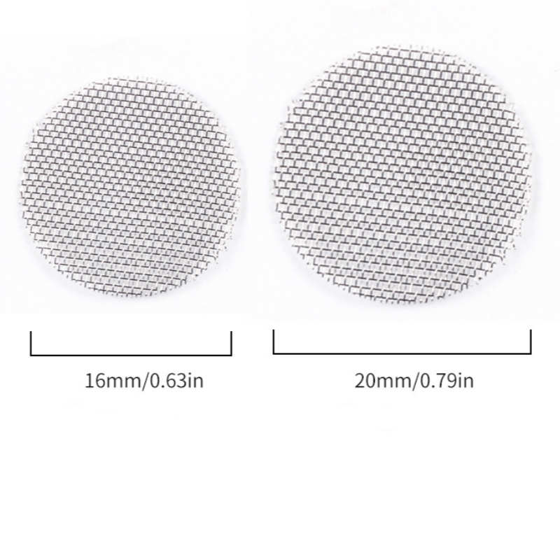 Rauchen Rohr Bildschirm Filter 16mm 20mm Durchmesser Metall Edelstahl Mesh Verbrennung Net Brenner Für Trockenen Kräuter Tabak rauchen Zigaretten Halter Glas Bong Schüssel Werkzeuge