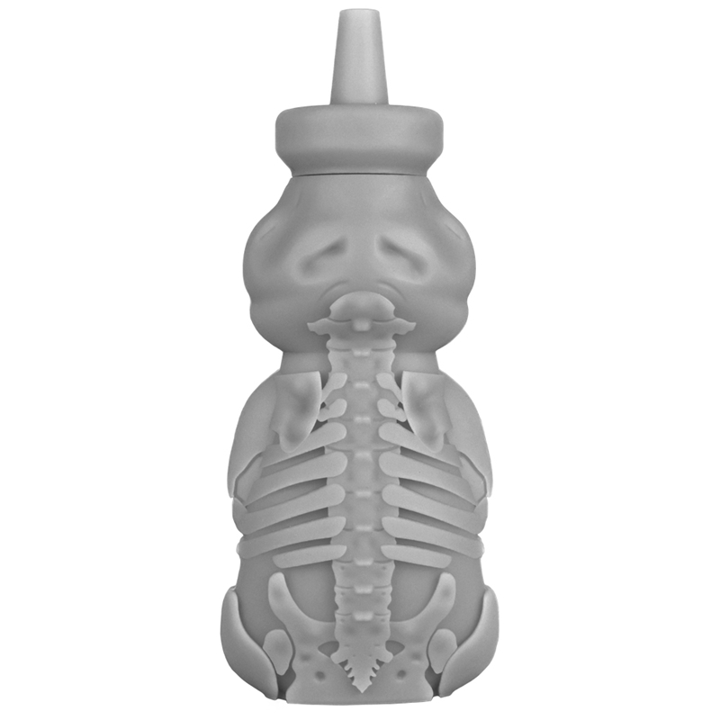 New Style Colorful Smoking Bear Skeleton Wasp Silicone Bong Pipes Kit Travel Bubbler Tobacco Glass Filter Funnel Spoon Bowl Oil Rigs Waterpipe Dabber Holder