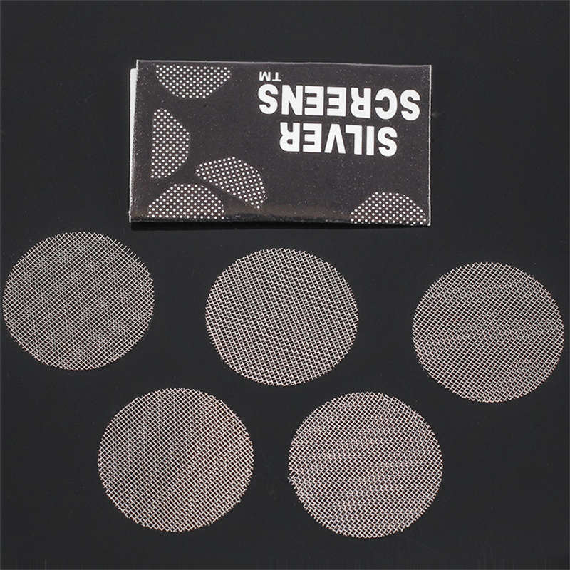 /box Smoking Pipe Stainless Brass Screen Filter Tobacco 16mm 20mm Diameter Metal Mesh Combustion Net Burner Smoke Dry Herb Cigarettes Holder Glass Bowl Tools