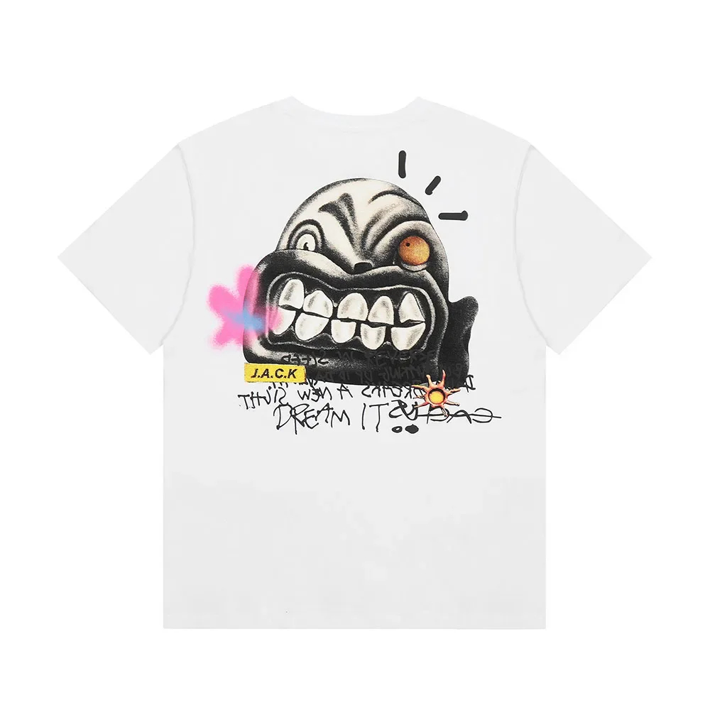 Streetwear witte katoenen baggy zomer-t-shirts voor mannen en vrouwen ronde hals Y2k Ropa Hombre casual top tees oversize