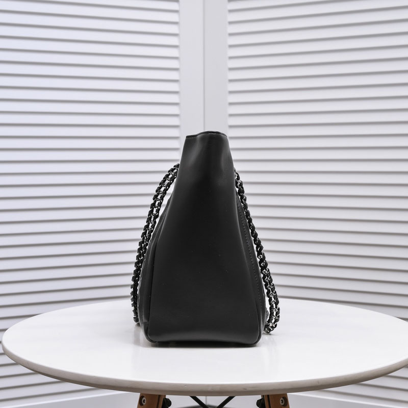 Sacs à bandoulière de créateur pour femmes, sacs à main de luxe de grande capacité, fourre-tout décontractés, mode Vintage femme fourre-tout classique en cuir noir, sac à main de voyage