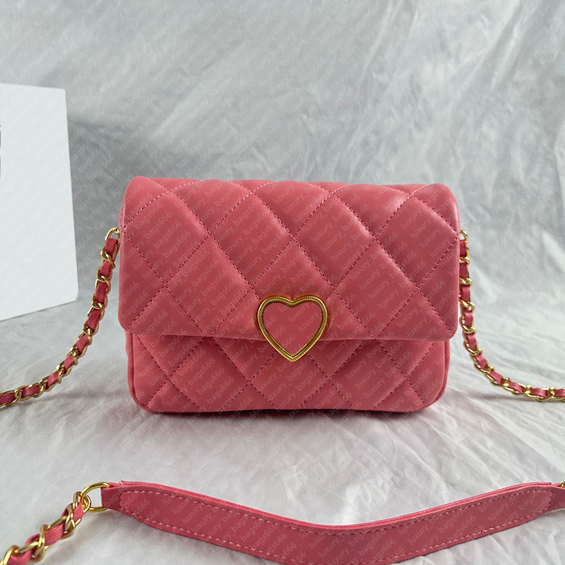 Designer Bags High Quality Women Crossbody Bags Genuine Leather Shoulder Bags Luxury Chain Flap Bags Black Messenger Bag heart-shape bags Clutch Bags Wallet Purses
