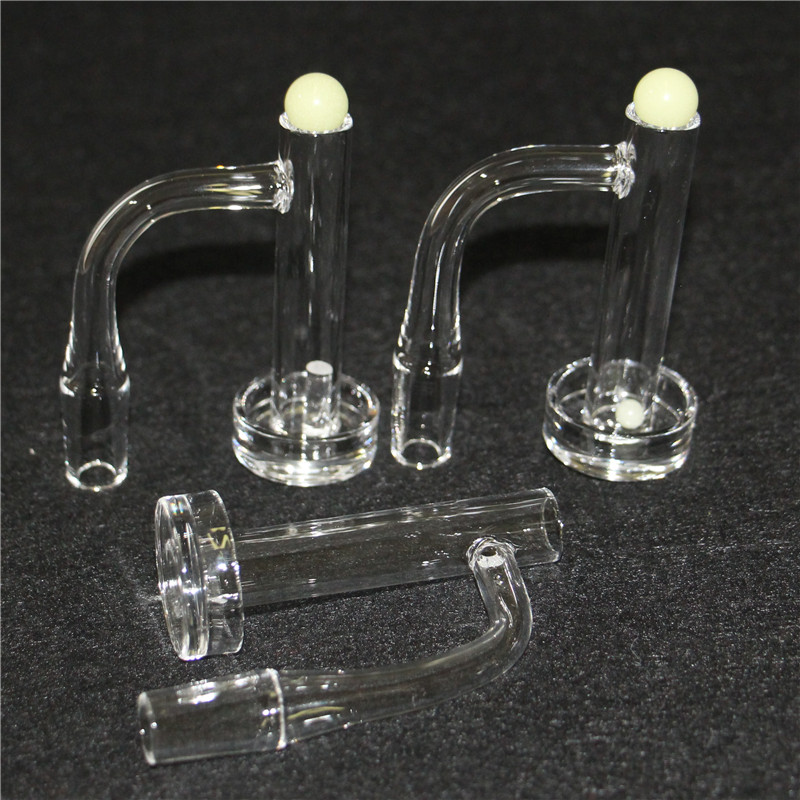 Quartz Banger Control Tower Liquidificador Fumar Prego com 3mm de Espessura Balde Profundo Bola Carb Cap Pilar de Quartzo 40mm Fundo Giratório HQ Bangers