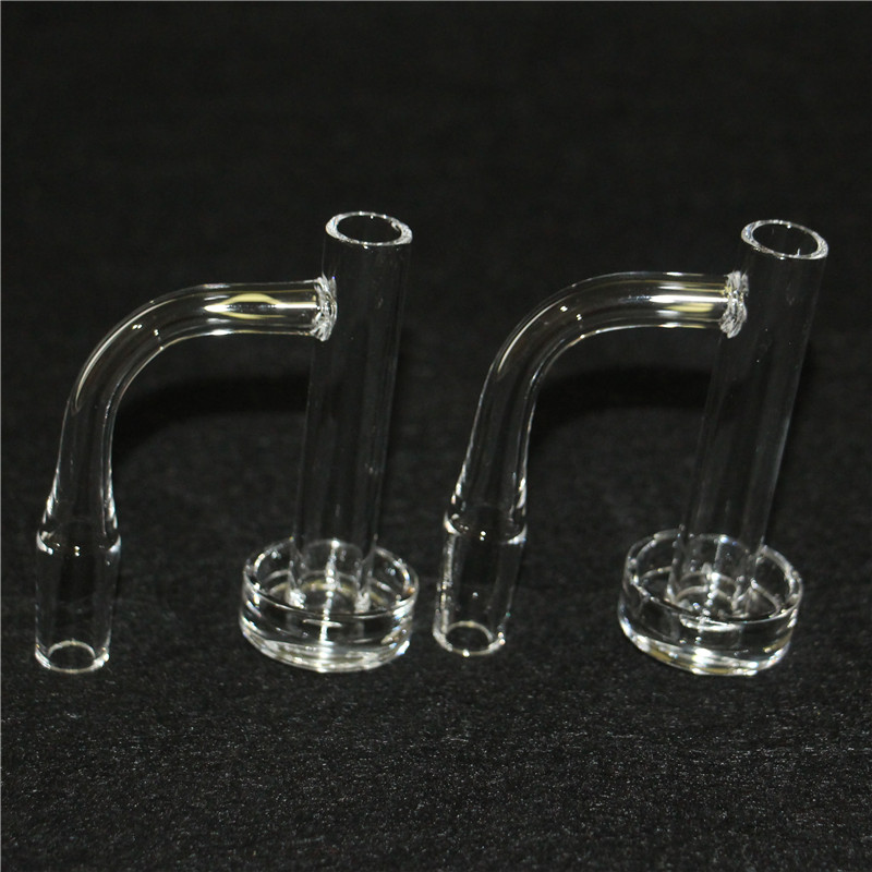 Quartz Banger Control Tower Liquidificador Fumar Prego com 3mm de Espessura Balde Profundo Bola Carb Cap Pilar de Quartzo 40mm Fundo Giratório HQ Bangers