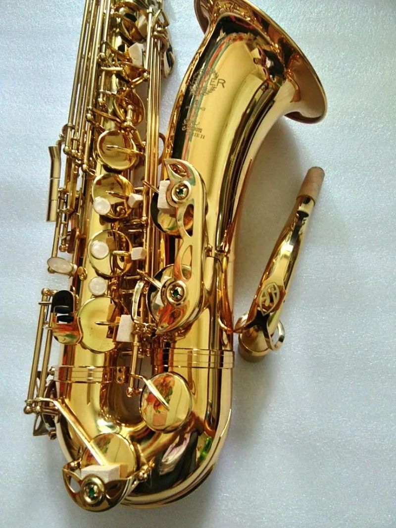 Tenor Saxophone BB STS-80II Model Gold Brass Sax B Flat Flat Professional الآلة الموسيقية مع ملحقات الحالة