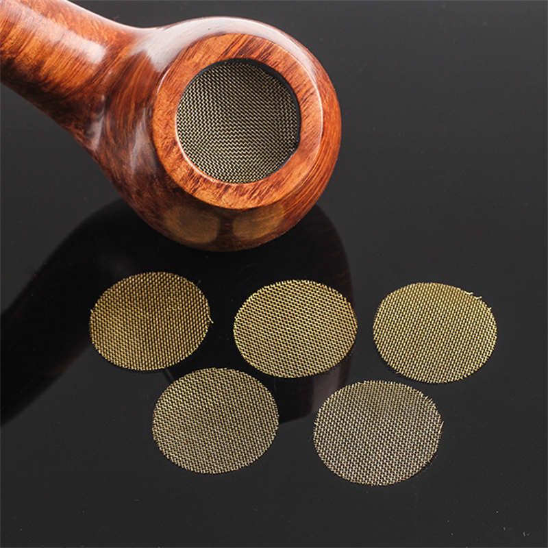 /box Smoking Pipe Stainless Brass Screen Filter Tobacco 16mm 20mm Diameter Metal Mesh Combustion Net Burner Smoke Dry Herb Cigarettes Holder Glass Bowl Tools