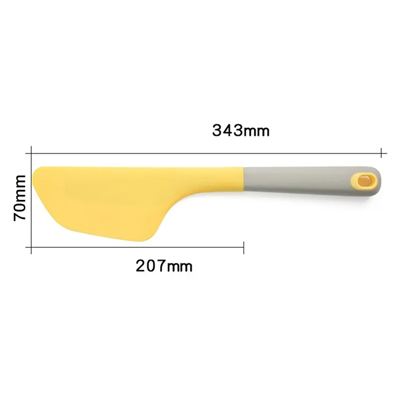 여분의 대형 실리콘 크림 베이킹 스크레이퍼 34cm 비 막대기 버터 주걱 더 매끄러운 스프레더 열 저항성 쿠키 페이스 트리 스크레이퍼 DHL