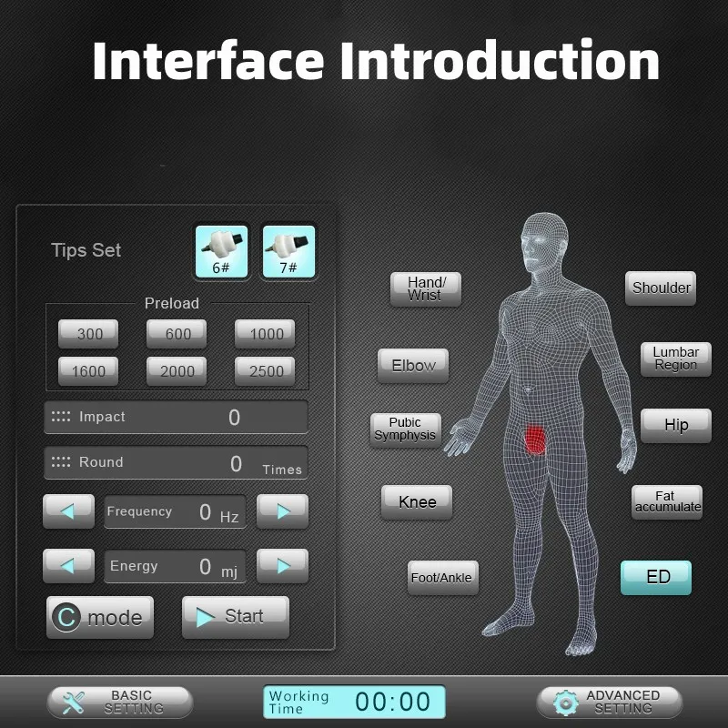 2023 Personliga vård Apparater Slantmaskin Extrakorporeal Shockwave Therapy Medical Equipments Shock Wave