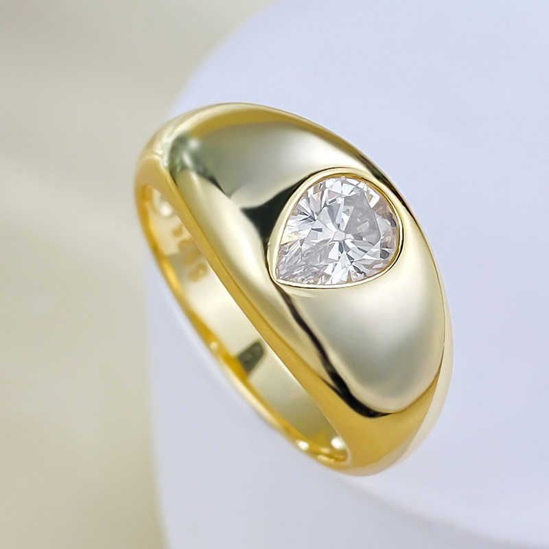 Bague en diamant de laboratoire en or 18 carats, bague de mariage en argent Sterling 100% véritable 925 pour femmes, bijoux de fiançailles, cadeau de mariée