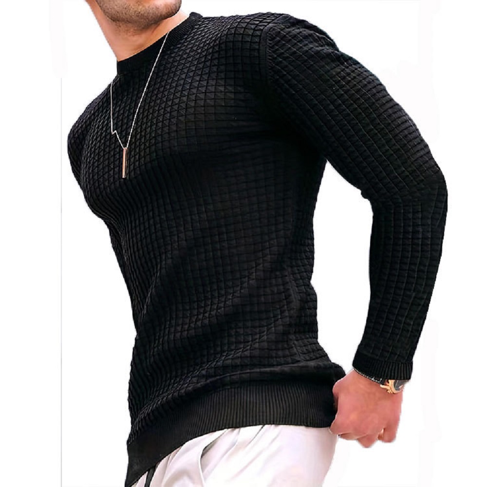 suéter suelto de cuello redondo para hombres pequeño cuadrado de algodón Otoño e Invierno Sudadera con capucha Cárdigan Hombres Deportes Color sólido Sudadera con capucha casual Chaqueta de moda Camisa