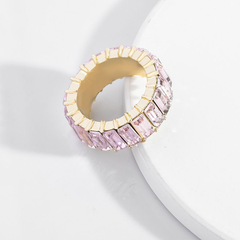 Bague arc-en-ciel CZ de styliste pour femmes et filles, bijoux de doigt, de fiançailles, de mariage, de charme