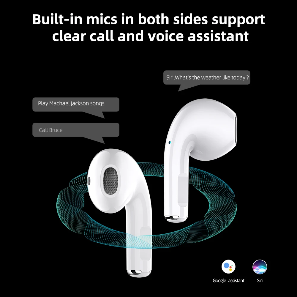 Hot Selling Pro 4 TWS Wireless Bluetooth Earphones Hörlurar Mini öronpone headset för Xiaomi iPhone Pro4 öronsnäckor