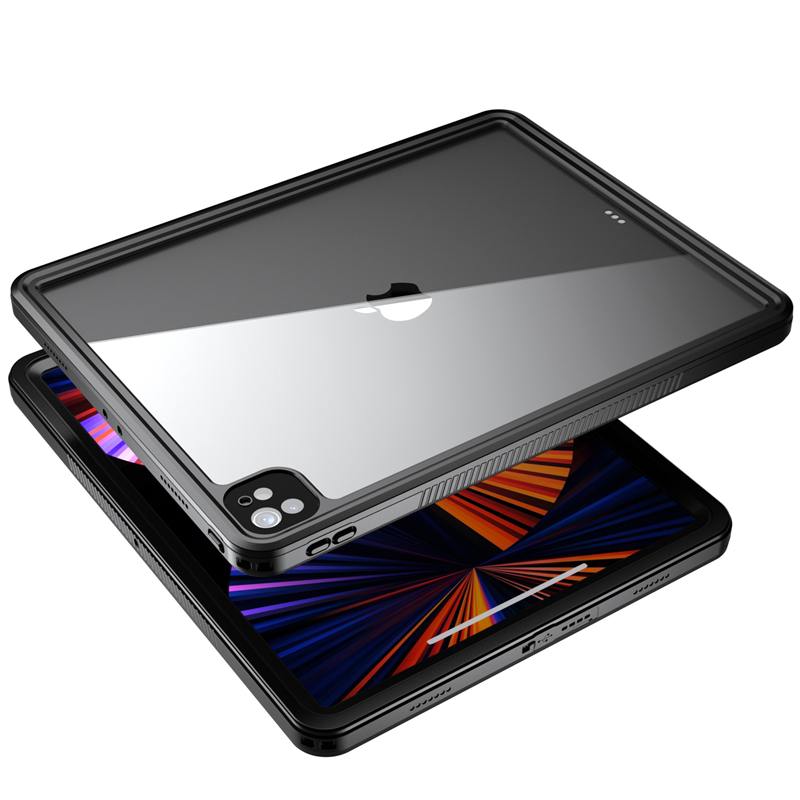 iPad Pro 12.9 ''調整可能なランヤード屋外スポーツのクロスボディ防水透明なタブレットケース