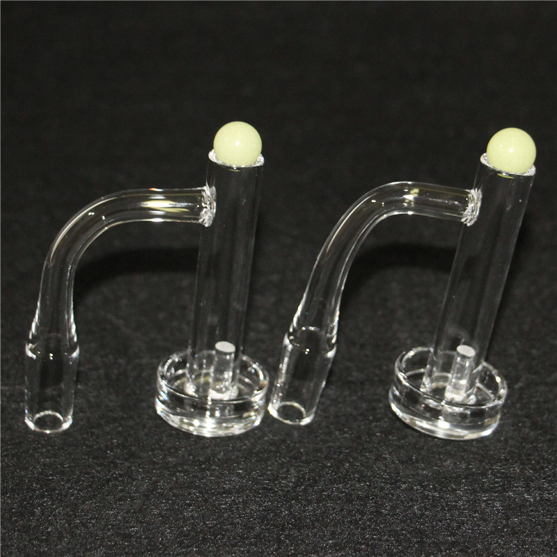 Quartz Banger 10mm 14mm Man Foint Seamless Full Svetsrökningstillbehör Terp Slurper Beveled Edge Blender Spin Glass Nail