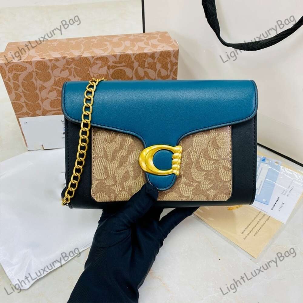 Nieuw aangekomen Designer Tabby Bag 7A Hoogwaardige dames Crossbody Tas Mode Gouden Ketting Schouderriem Handtas Eén schoudertas Meerkleurige telefoontas 231019