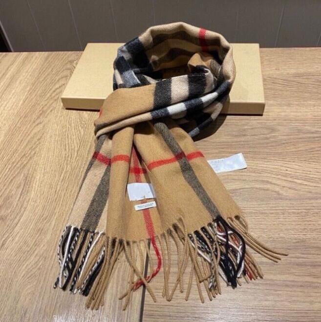 Femmes de créateurs Écharpe en cachemire Écharpe épaisse et douce haut de gamme Plaid classique imprimé hommes et foulards en laine pour femmes Cadeau de Noël de qualité supérieure