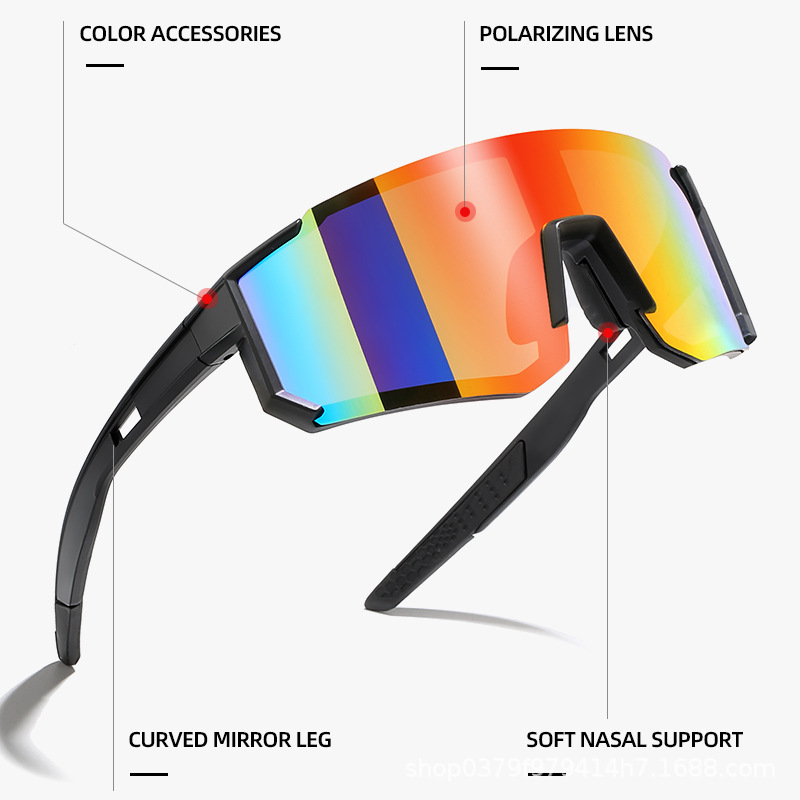 New sports cycling designer sunglasses, bicycle trend, men's and women's outdoor sunglasses, fashionable UV resistant glasses